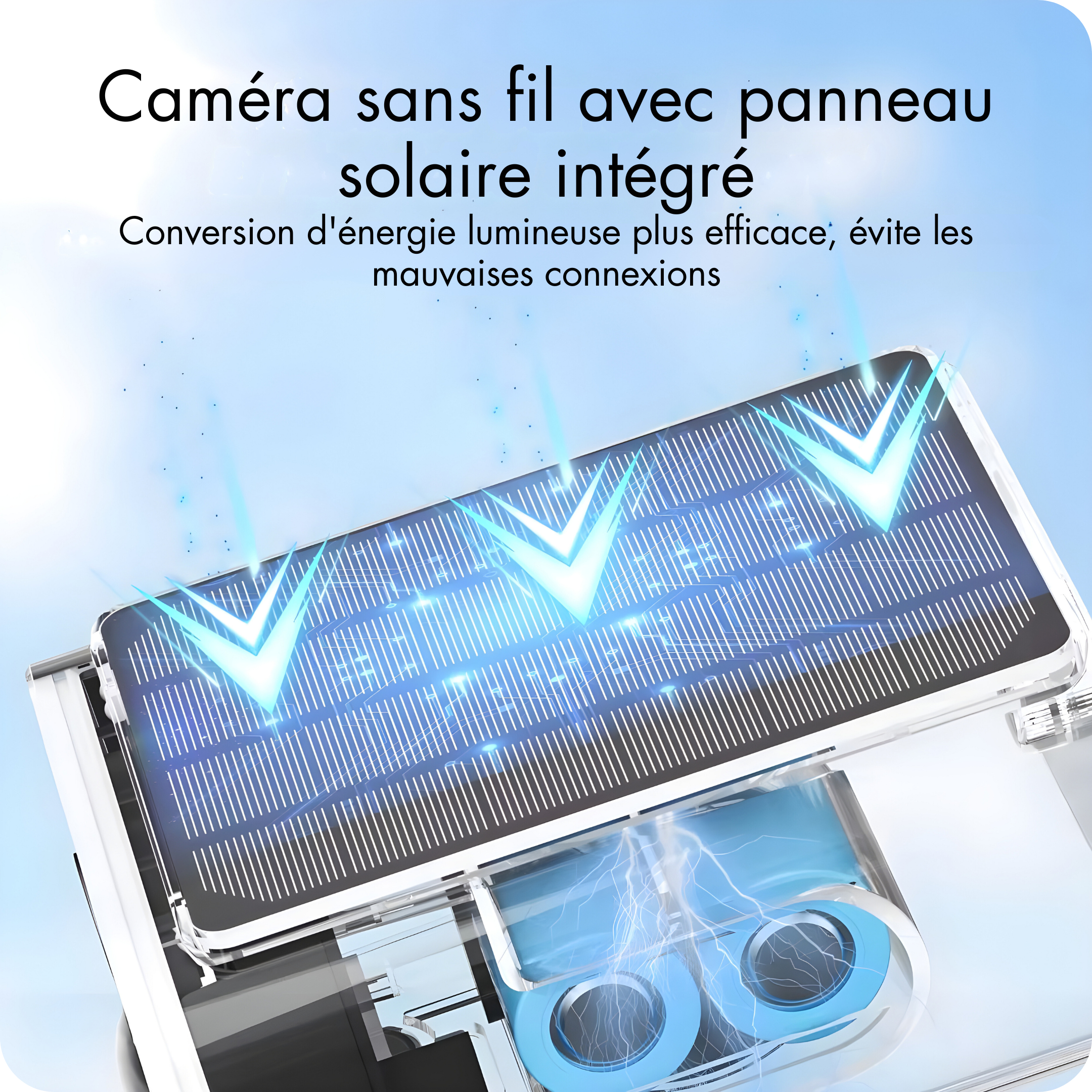 E33 Wifi solar camera video surveillance 