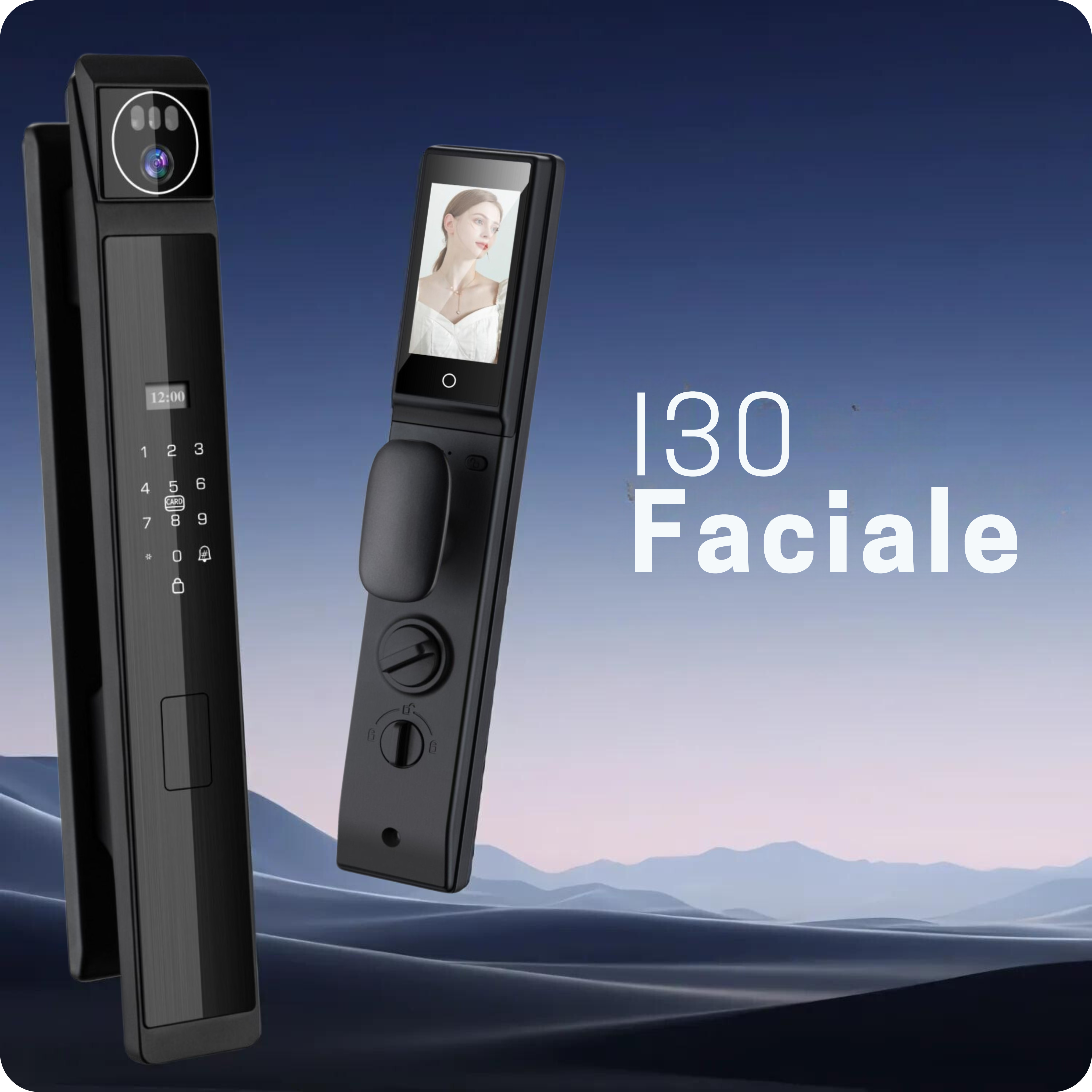 I30 Face ID Full option smart lock 