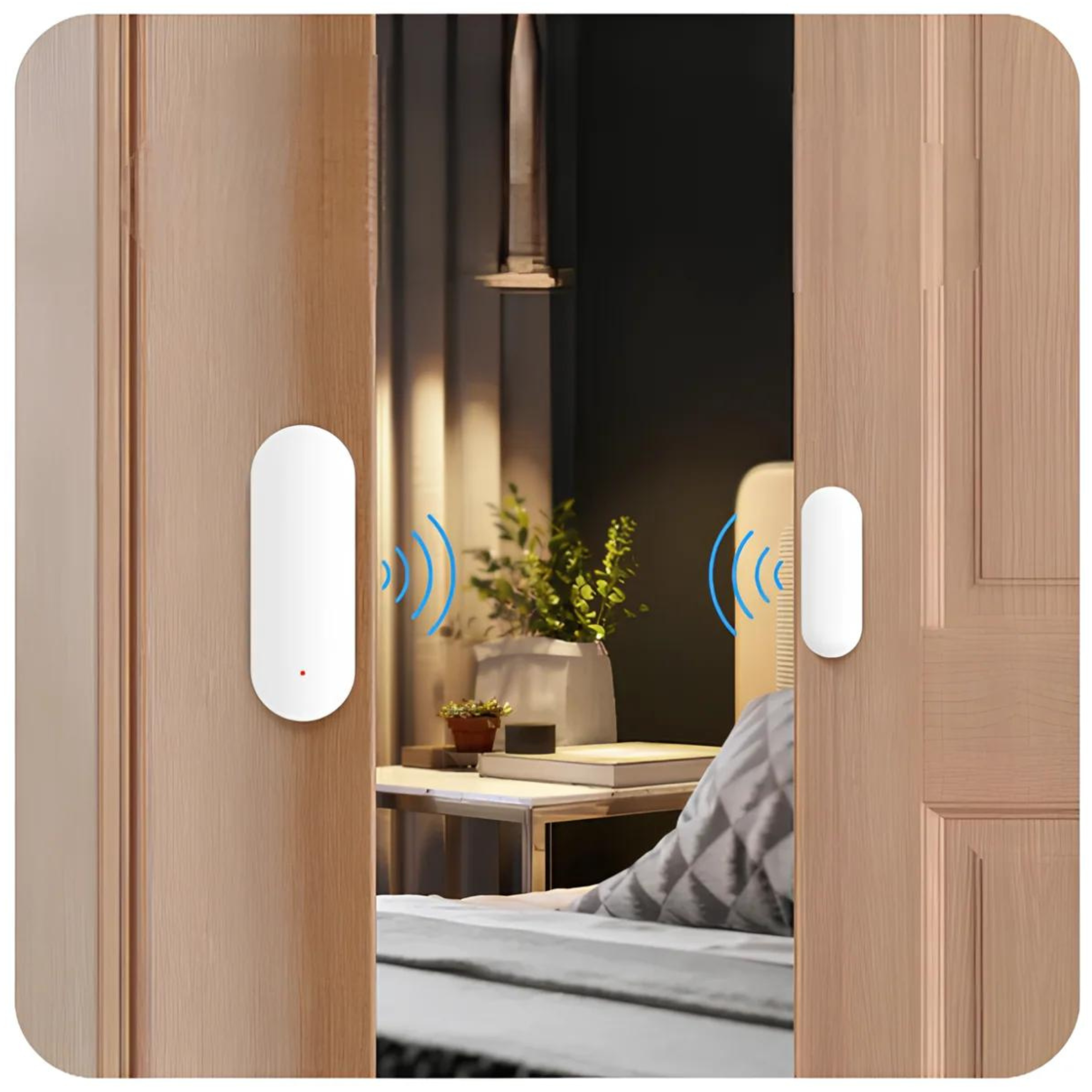 Wi-Fi Door-Window Sensor with Real-Time Mobile Viewing 